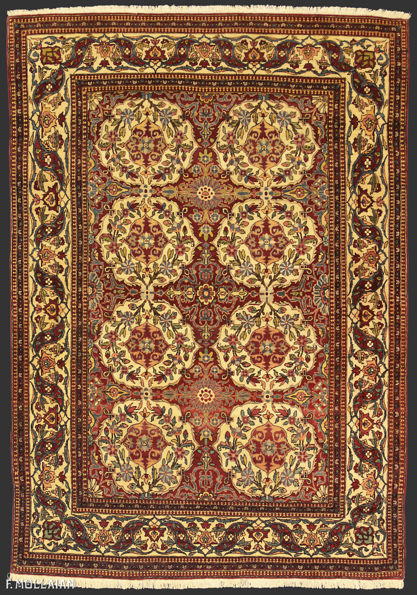Tappeto Persiano Antico Isfahan n°:95562220